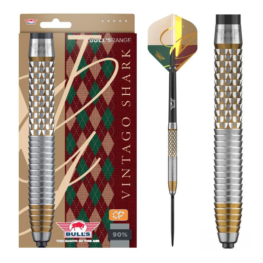 BULL'S NL VINTAGO SHARK CP 90% TUNGSTEN STEEL TIP DARTS