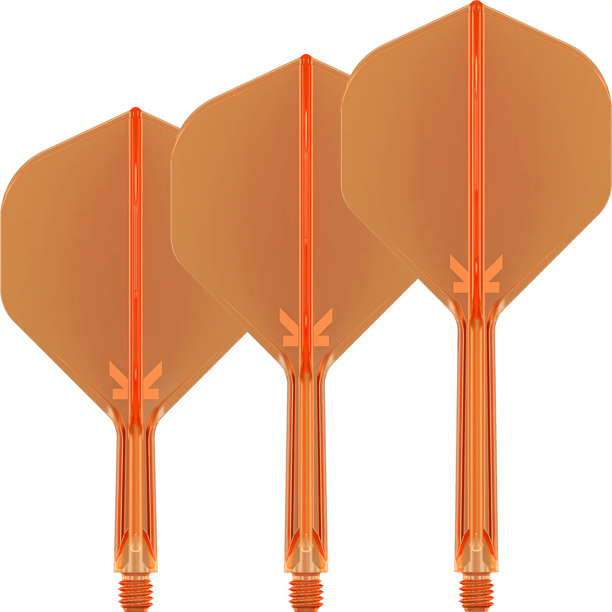 K-FLEX NEON ORANGE NO2 ONE PIECE DART FLIGHTS BY TARGET