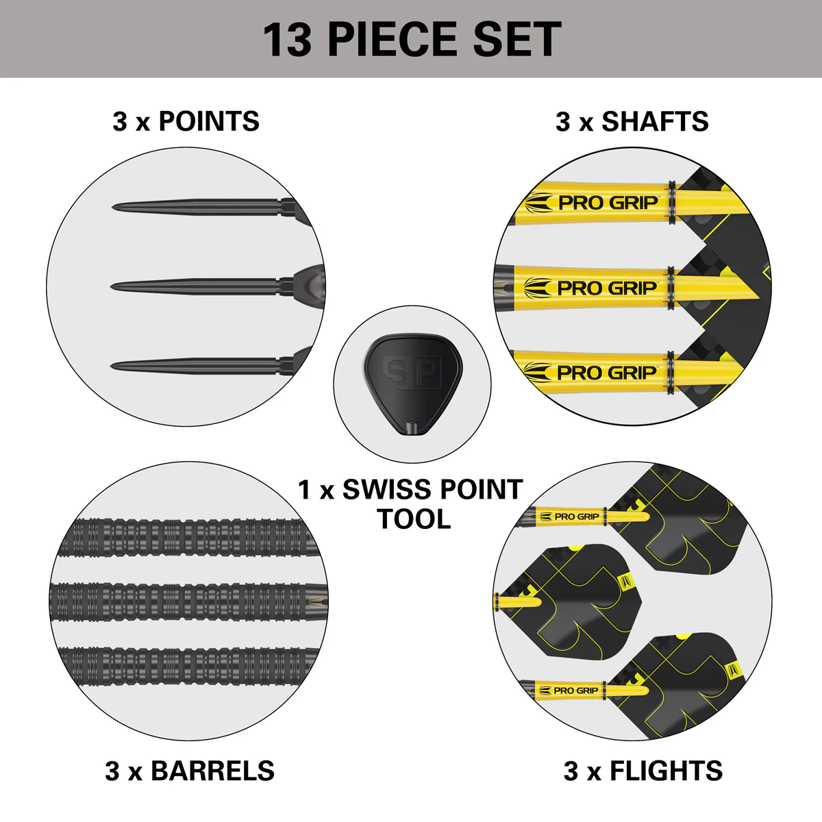BOLIDE VOID 04 90% TUNGSTEN SP STEEL TIP DARTS BY TARGET