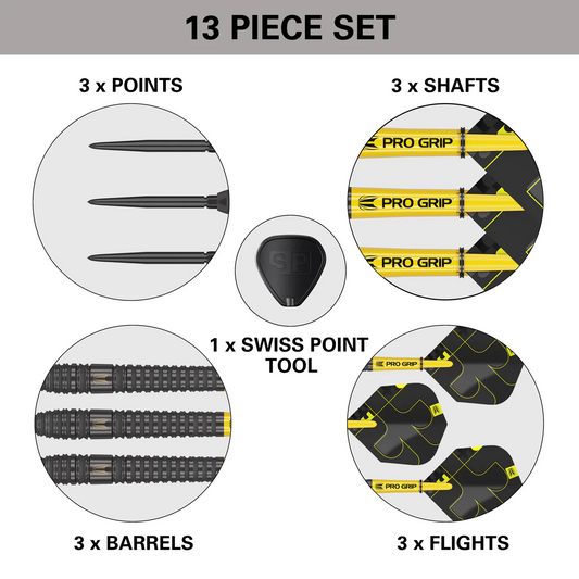 BOLIDE VOID 03 90% TUNGSTEN SP STEEL TIP DARTS BY TARGET
