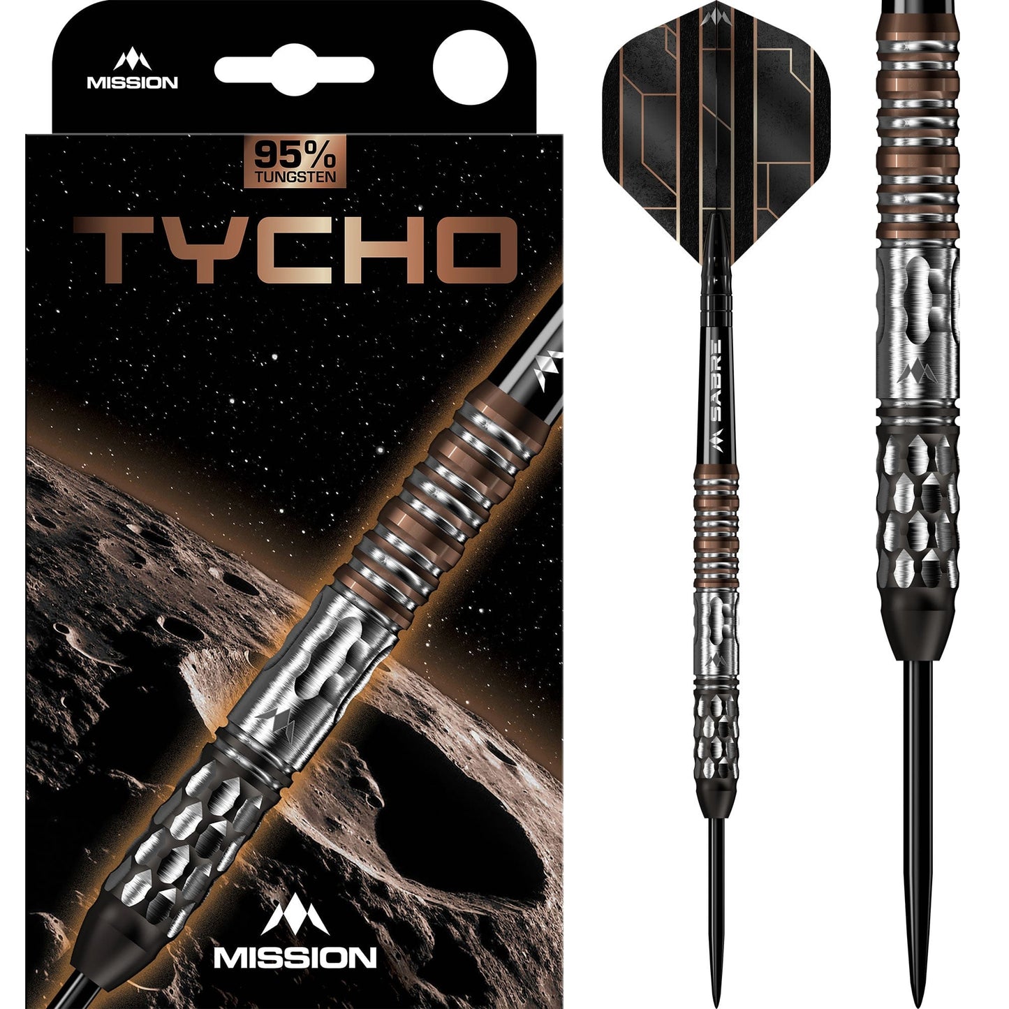 Mission Tycho Darts - Steel Tip - 95% Tungsten