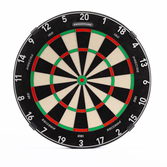PRECISE 180 ENDORPHINE DARTBOARD
PROFESSIONAL - WHITE NUMBER RING