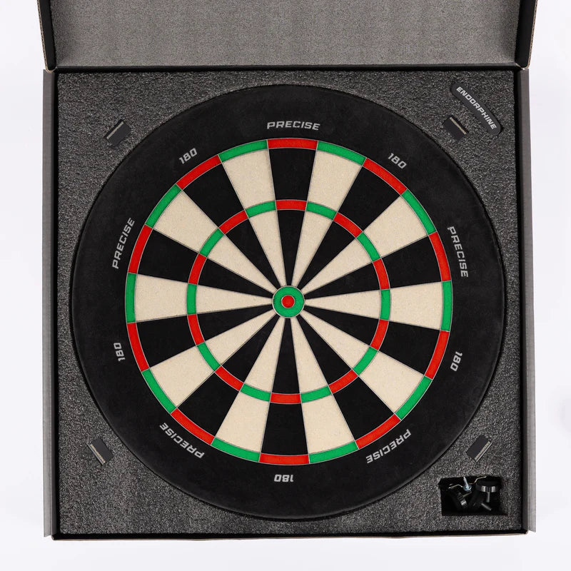 PRECISE 180 ENDORPHINE DARTBOARD
PROFESSIONAL - WHITE NUMBER RING