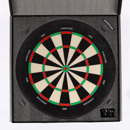 PRECISE 180 ENDORPHINE DARTBOARD
PROFESSIONAL - WHITE NUMBER RING
