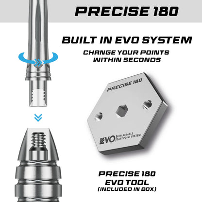 Precise 180 Northern Lights 90% Steel Tip Darts