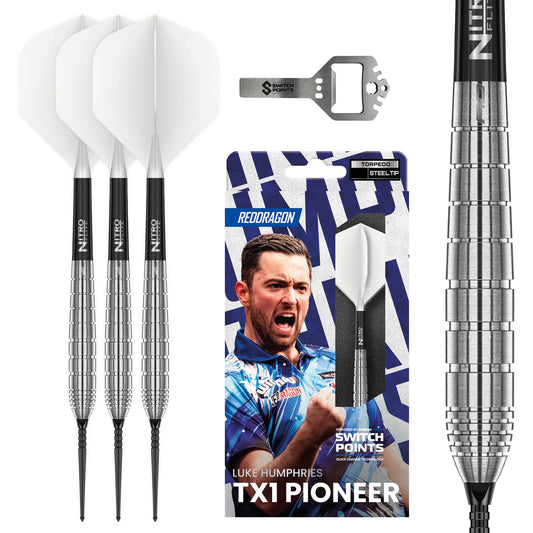 LUKE HUMPHRIES TX1 90% TUNGSTEN SWITCH POINT DARTS