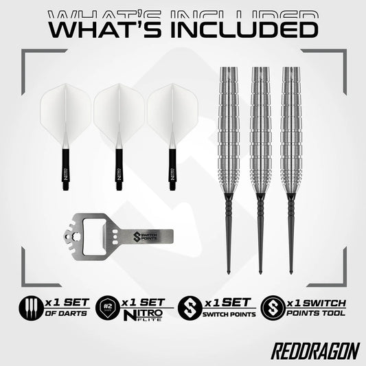 LUKE HUMPHRIES TX1 90% TUNGSTEN SWITCH POINT DARTS