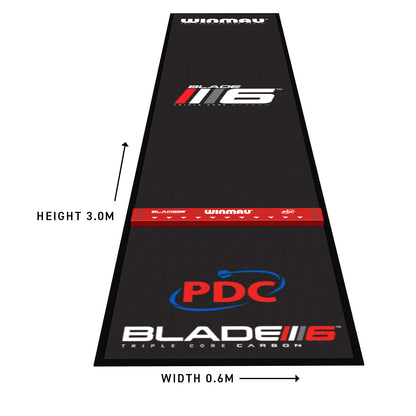 Pro Zone Precision Blade 6 Soft Feel Dart Mat & Integrated Oche