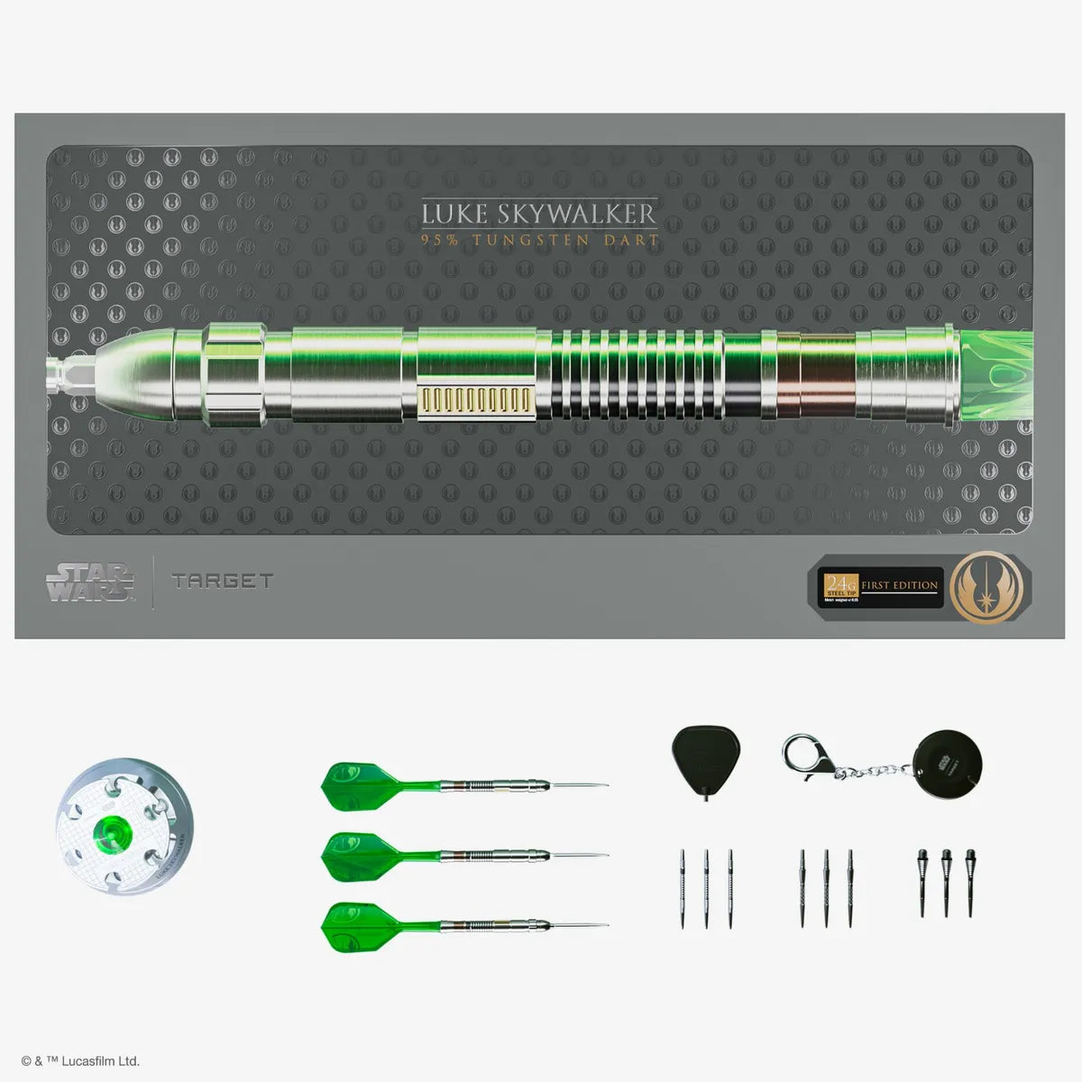 STAR WARS LUKE SKYWALKER LIGHTSABER FIRST EDITION SP