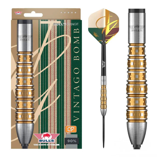 BULL'S NL VINTAGO BOMB CP 90% TUNGSTEN STEEL TIP DARTS