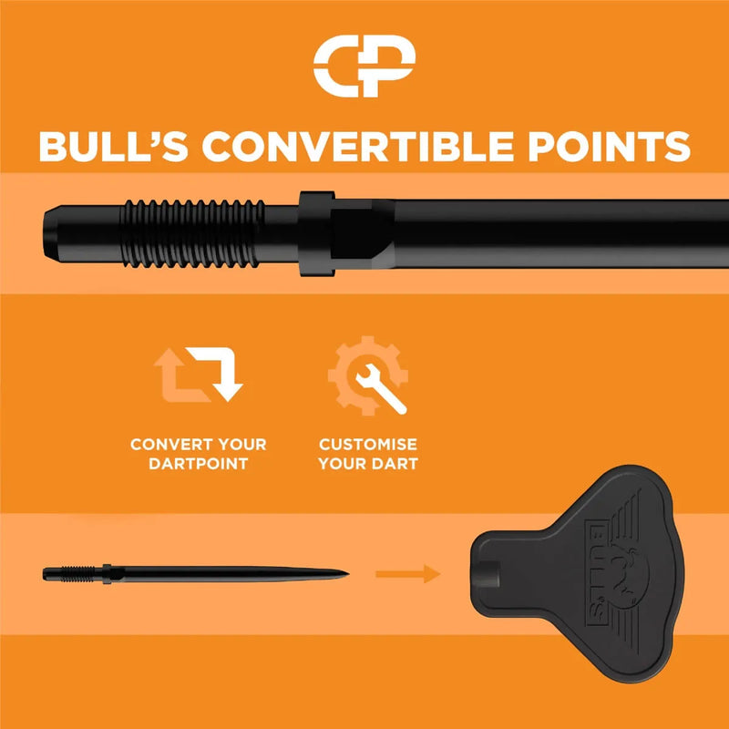 BULL'S NL VINTAGO BOMB CP 90% TUNGSTEN STEEL TIP DARTS