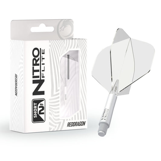 NITRO FLITE - INTEGRATED FLIGHT AND SHAFT WHITE & CLEAR