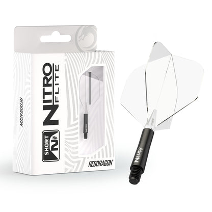 NITRO FLITE - INTEGRATED FLIGHT AND SHAFT BLACK & CLEAR