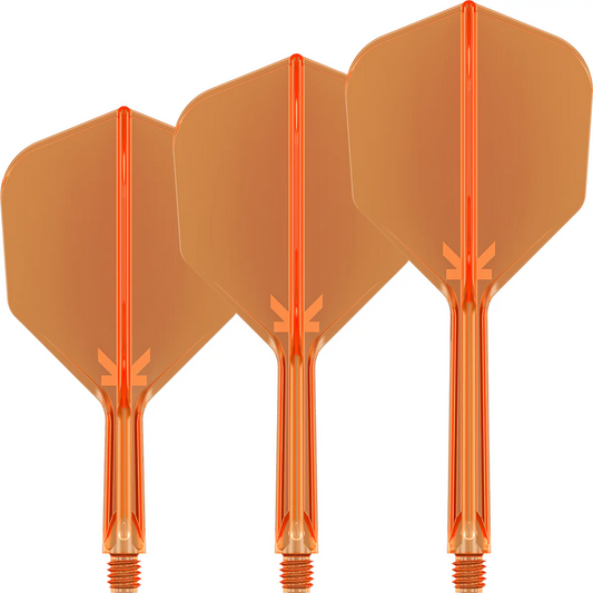 K-FLEX NEON ORANGE NO6 ONE PIECE DART FLIGHTS BY TARGET