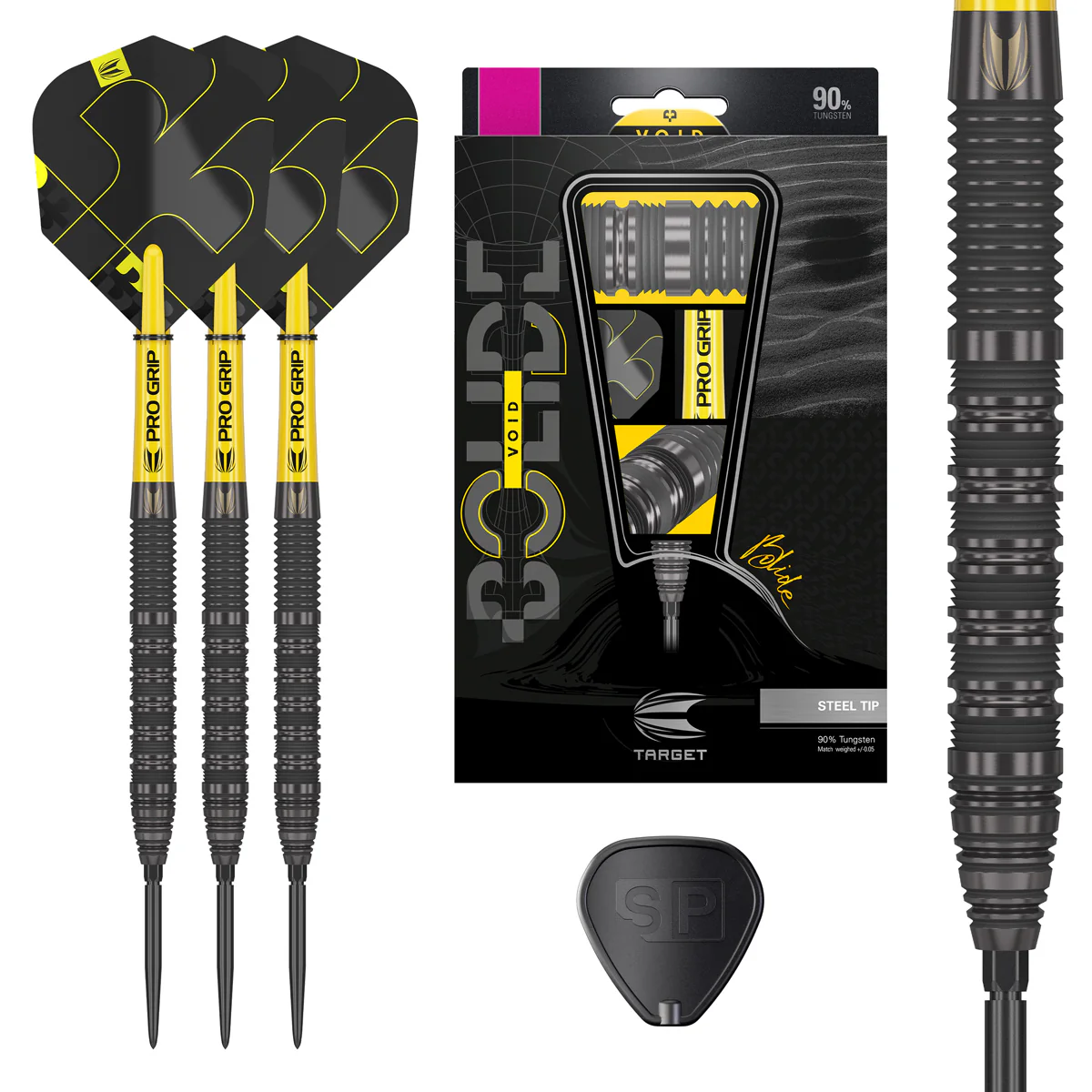 BOLIDE VOID 01 90% TUNGSTEN SP STEEL TIP DARTS BY TARGET