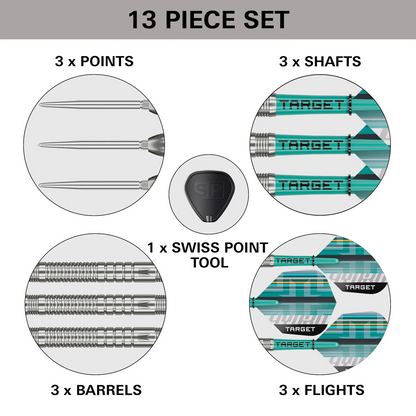 TARGET HYDRO 03 90% TUNGSTEN SP STEEL TIP DARTS