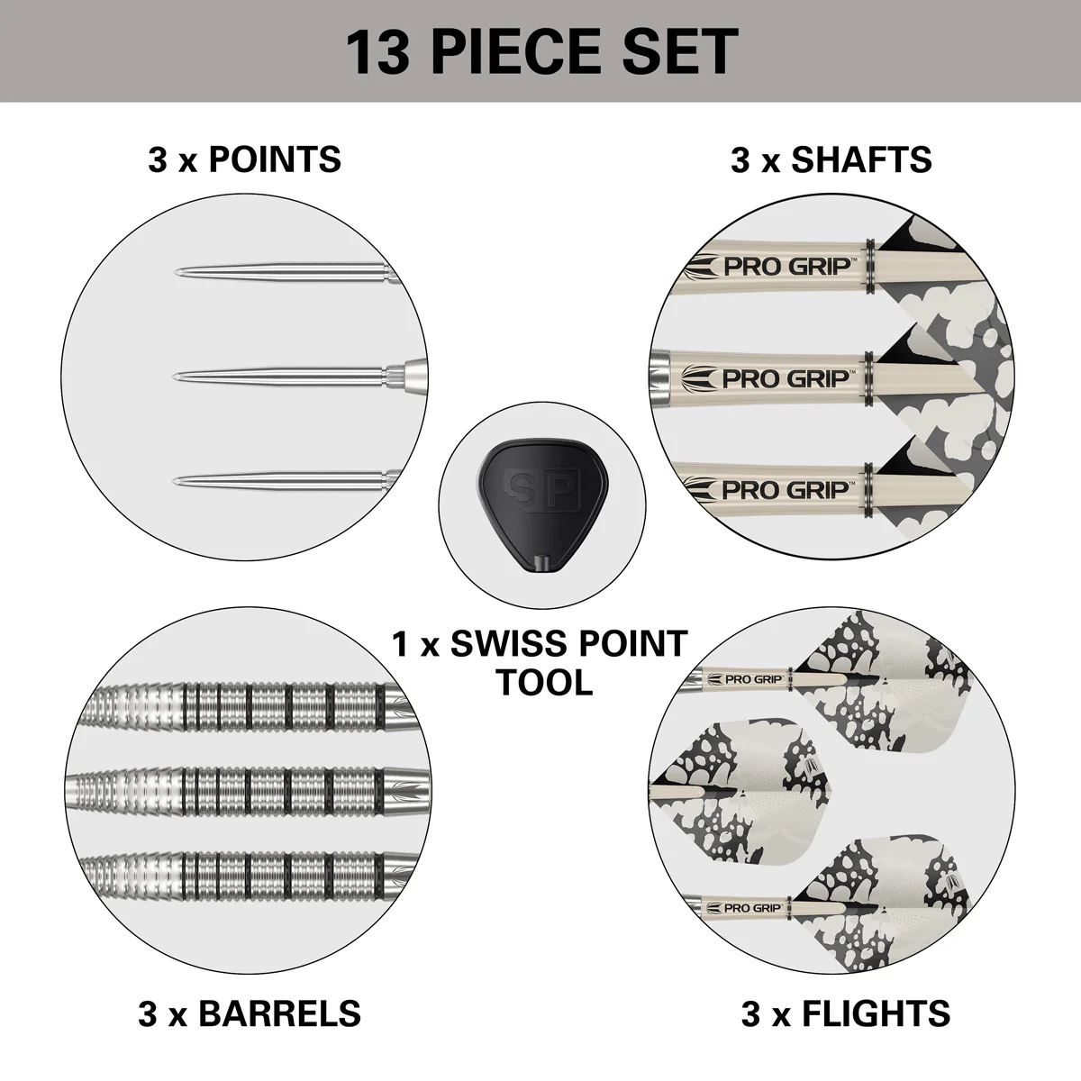 EXO 02 90% TUNGSTEN SP STEEL TIP DARTS BY TARGET
