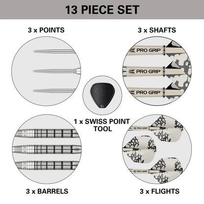 EXO 02 90% TUNGSTEN SP STEEL TIP DARTS BY TARGET