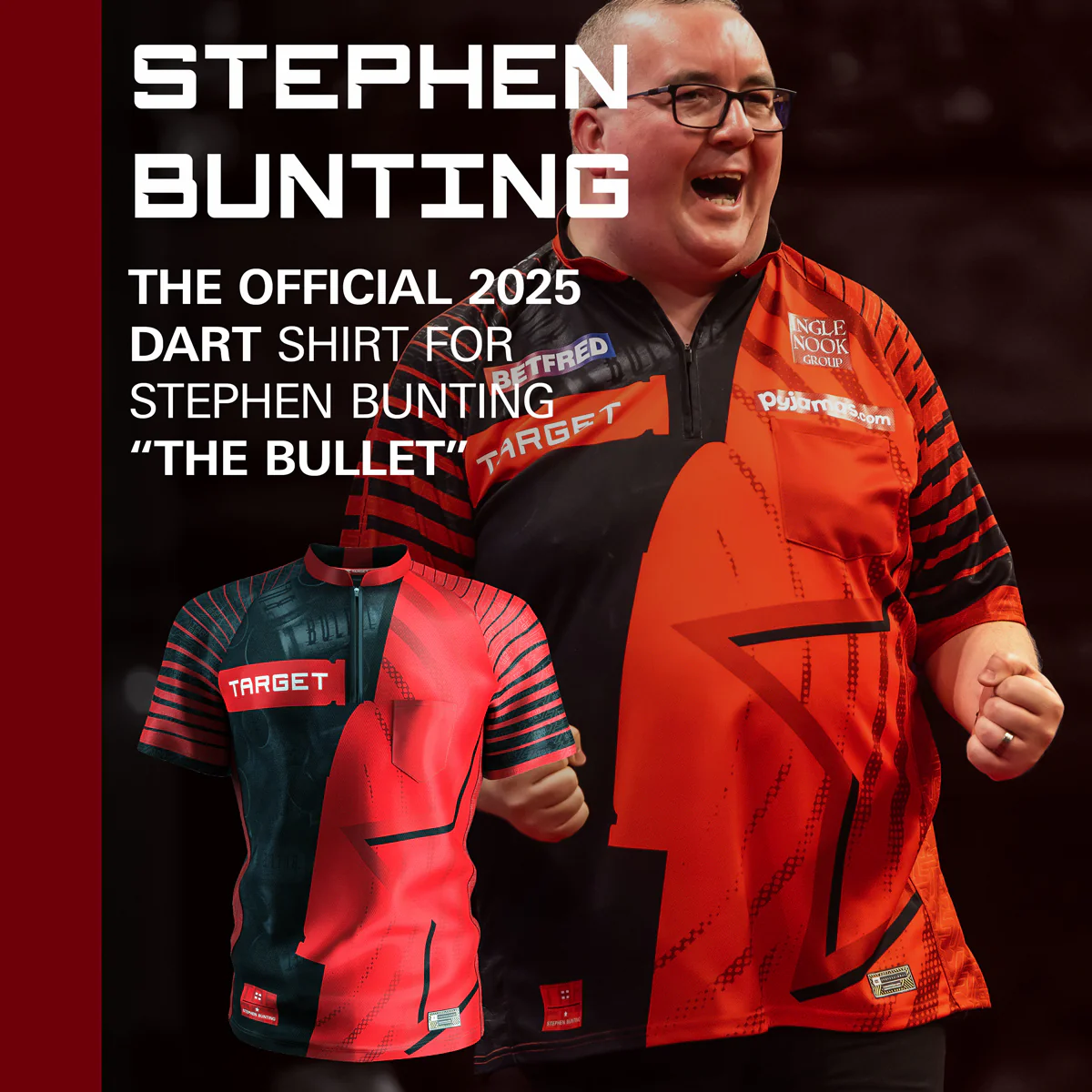 STEPHEN BUNTING 2025 PLAYING SHIRT BY TARGET