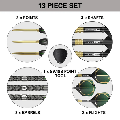 CULT SP03 90% TUNGSTEN SWISS POINT STEEL TIP DARTS BY TARGET