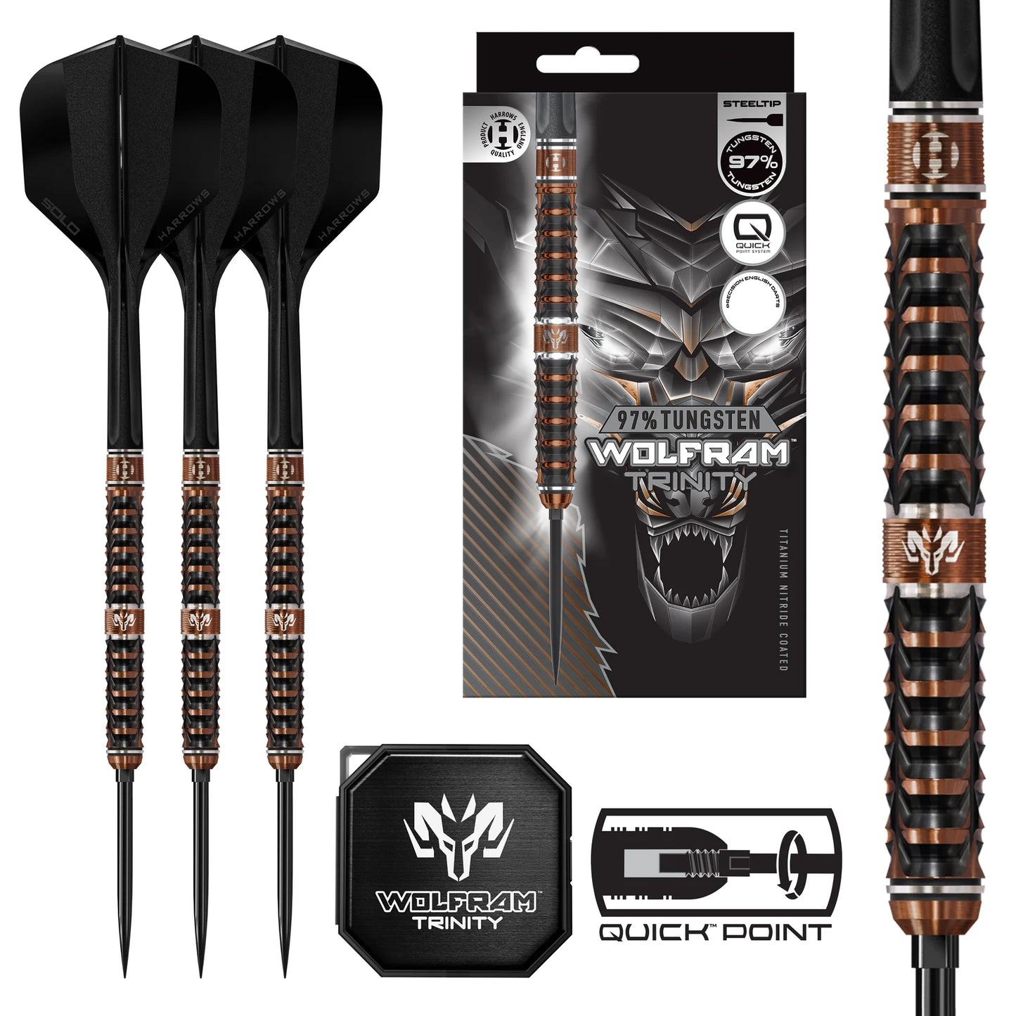 Wolfram Trinity 97% Quick Point Darts